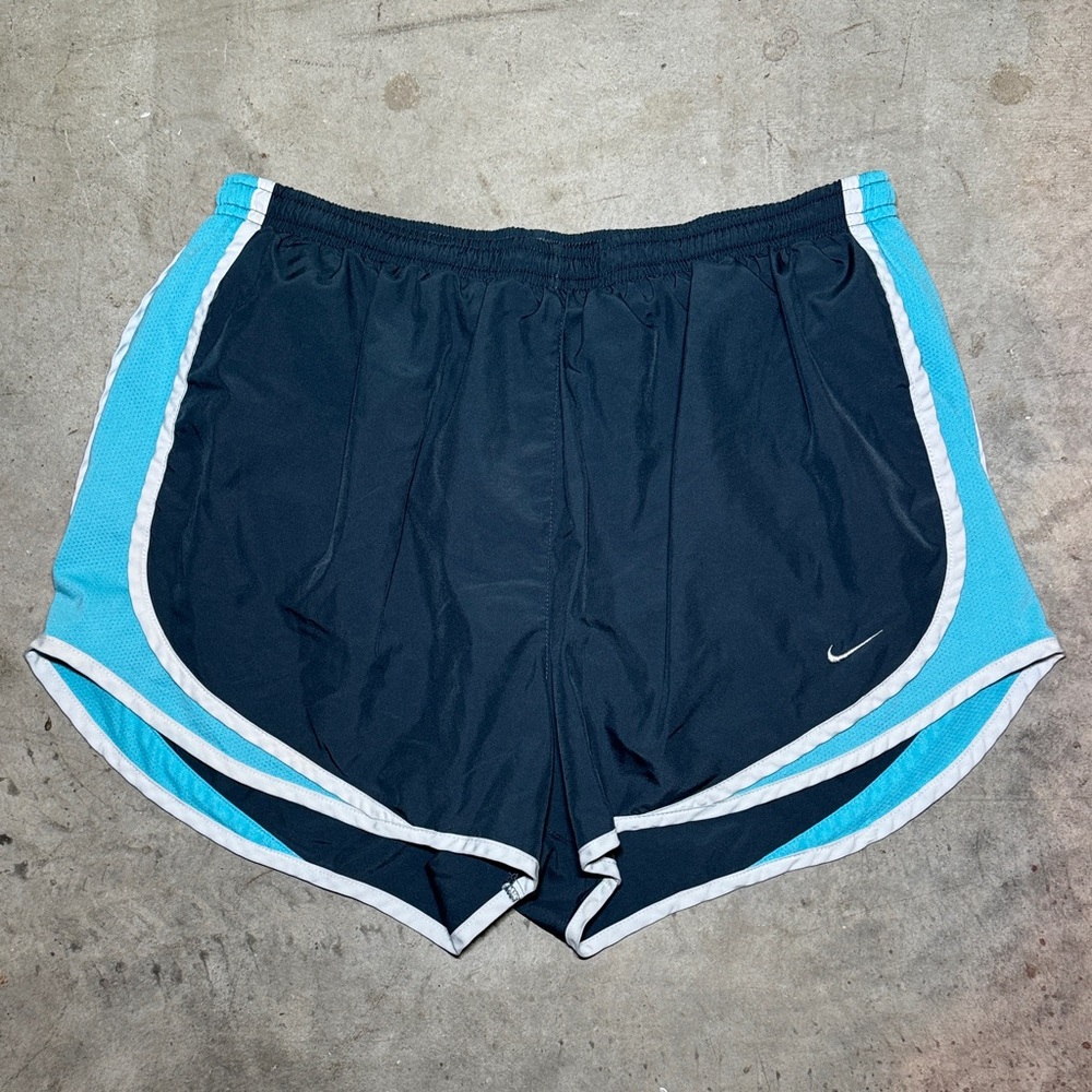 Nike Black Shorts with Blue Trim
